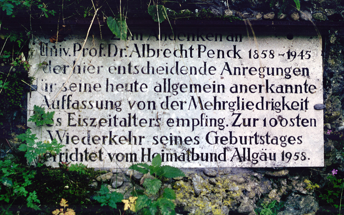Penck, Albrecht (Gedenktafel)